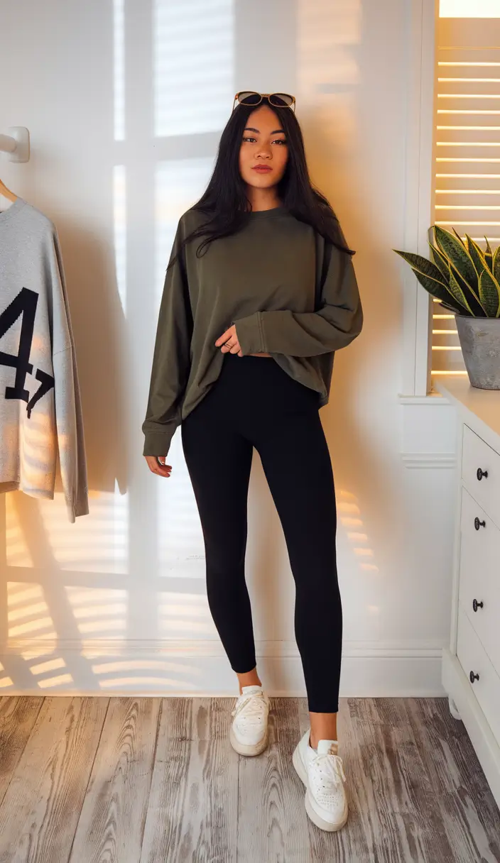 nyc fall outfits casual Minimalist Layers for Elevated Athleisure