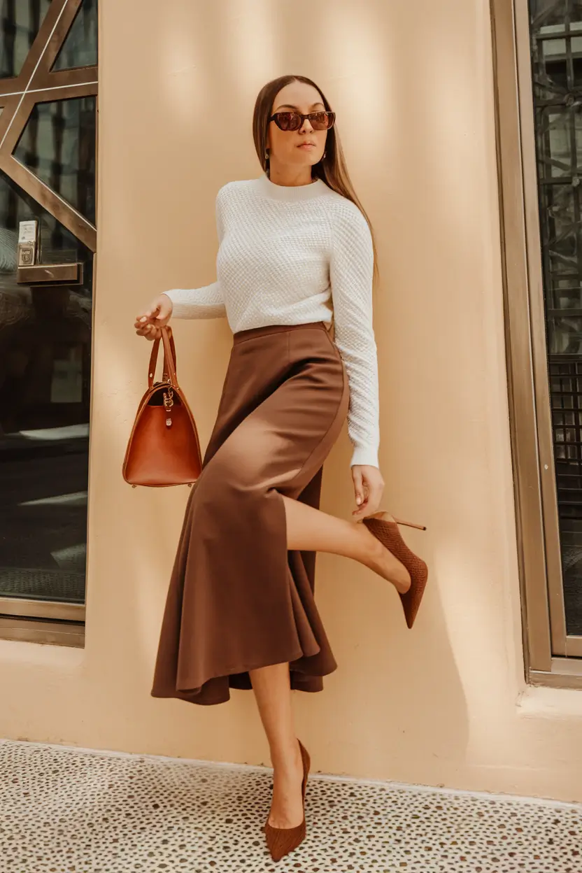 nyc fall outfits aesthetic Midtown Minimalism with a Vintage Touch