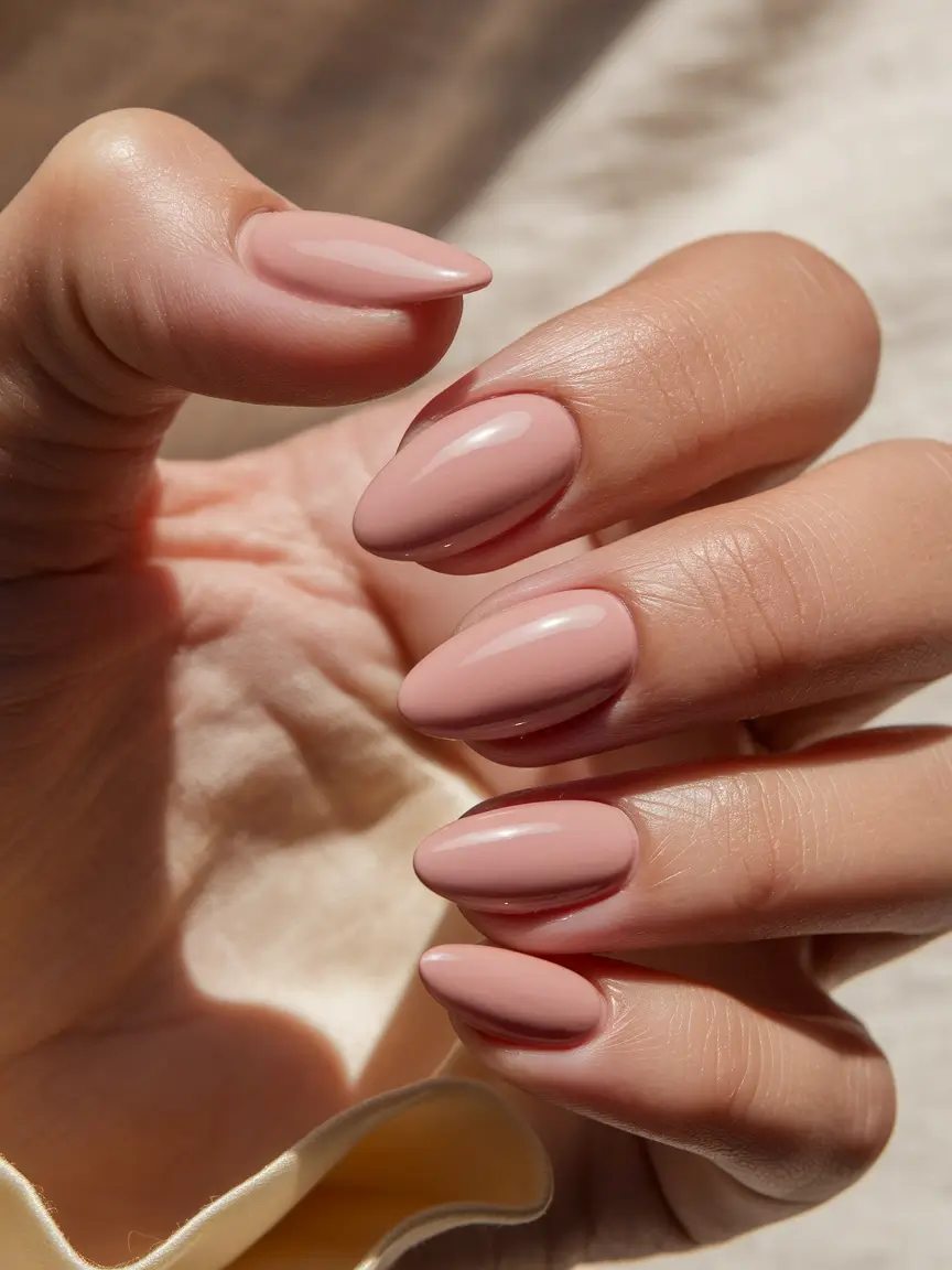 2025 Fall Almond Nails Blush-Toned Nude for Everyday Grace