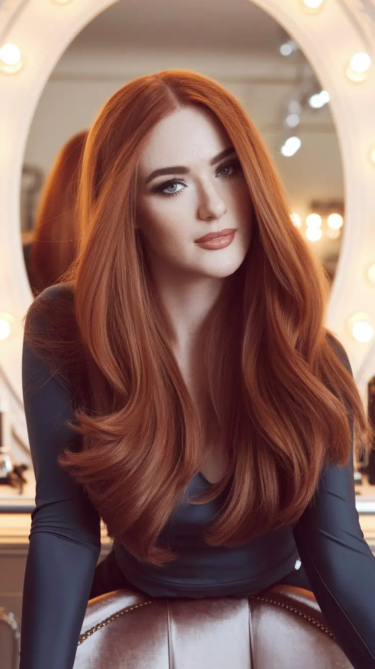 Chic and Cute Hair Color Ideas for Fall 2025 Radiant Cinnamon Layers for Autumn Warmth