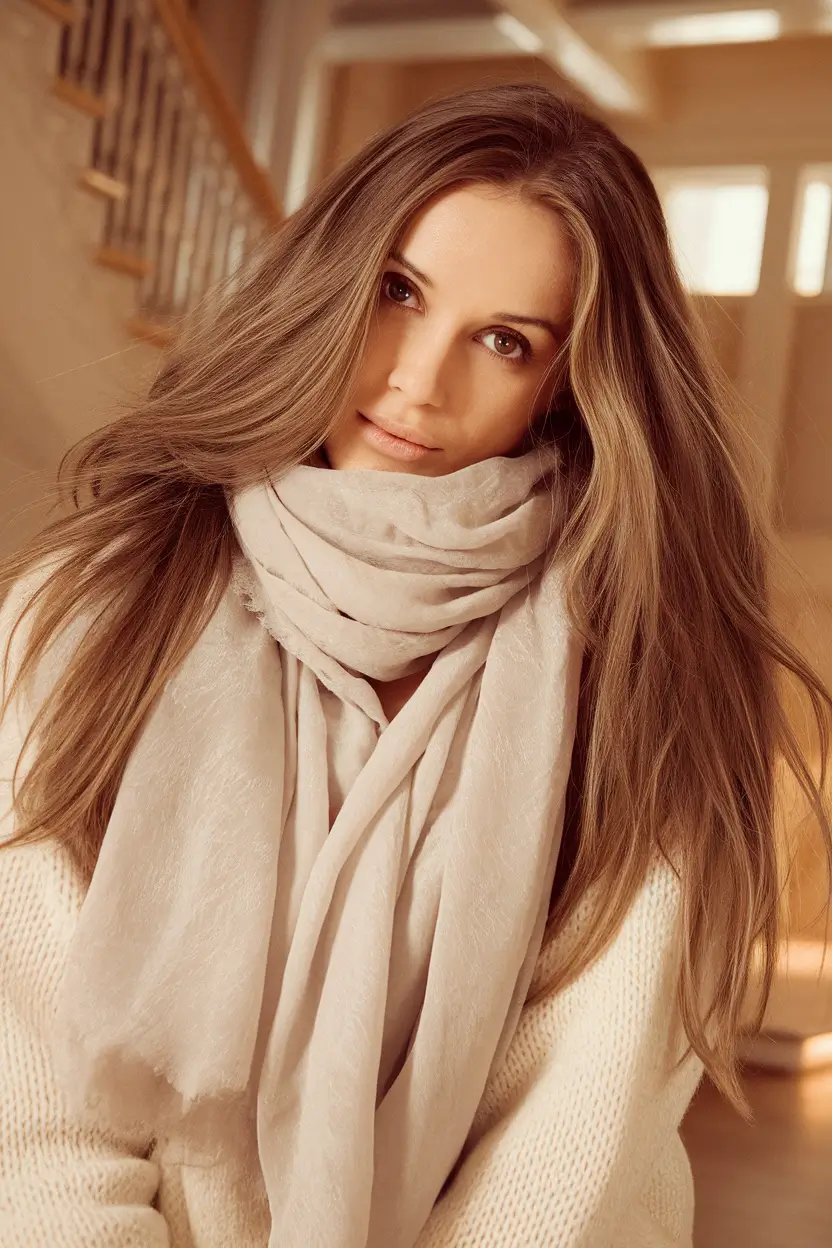 Chic and Cute Hair Color Ideas for Fall 2025 Light Chestnut Brown with Natural Shine