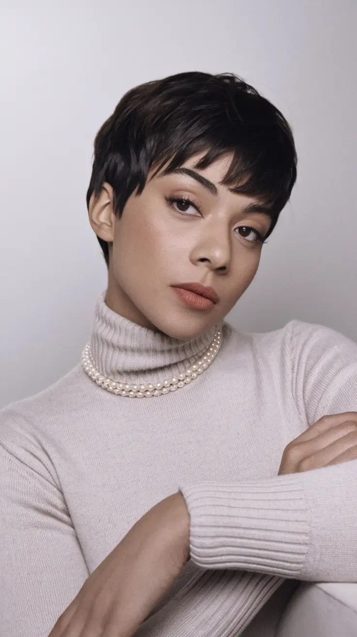 Easy Short Fall Hairstyles 2025 Classic Pixie Cut with Soft Volume