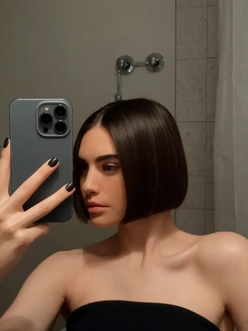 Easy Short Fall Hairstyles 2025 Micro Bob with Architectural Precision