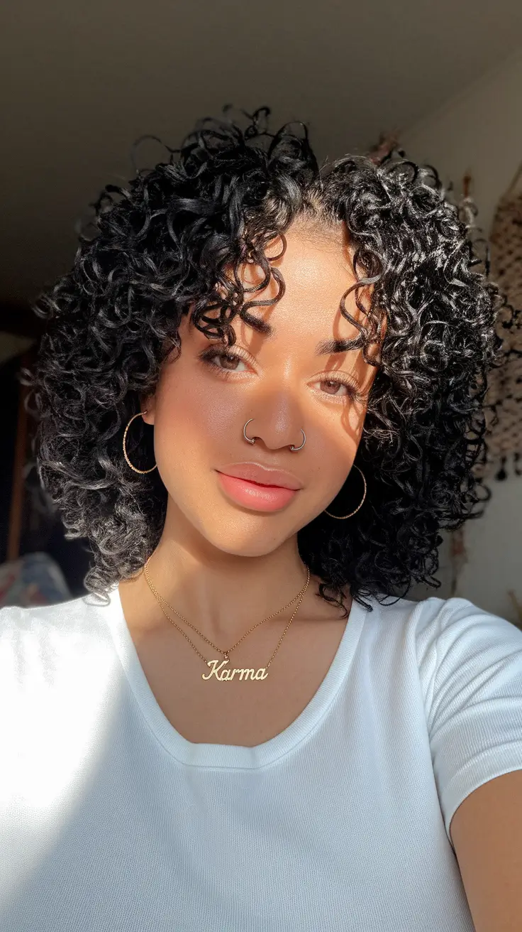 Easy Short Fall Hairstyles 2025 Moisture-Rich Spiral Lob with Defined Shape