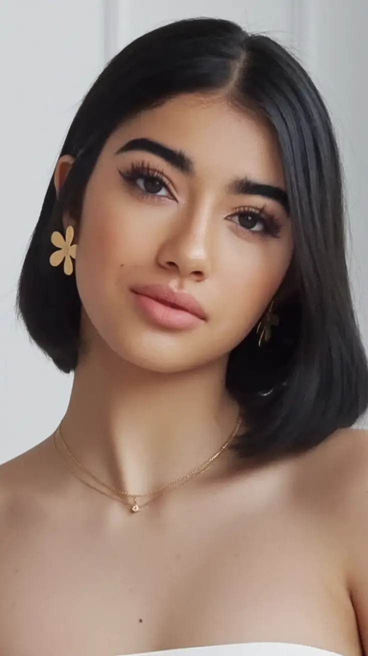 Easy Short Fall Hairstyles 2025 Rounded Chin-Length Cut with Blunt Edges