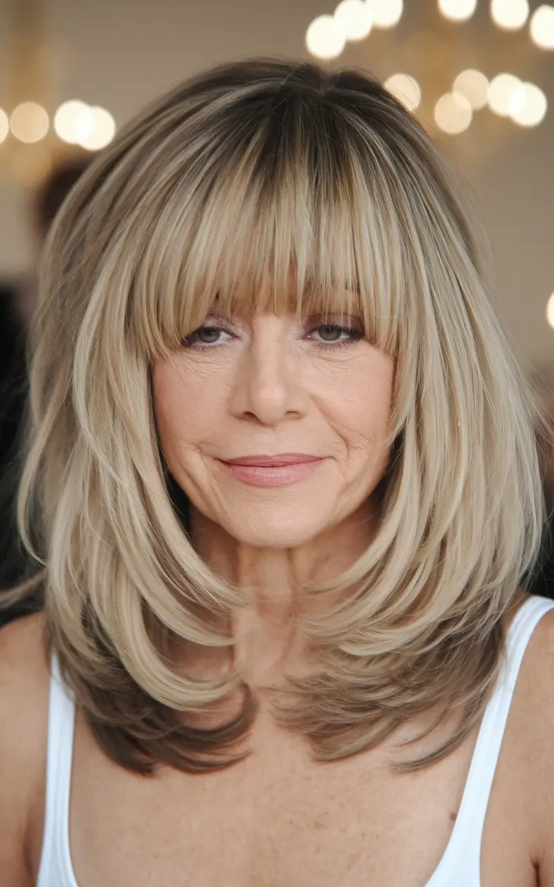 Elegant Fall hairstyles for Women Over 60 in 2025 Elegant Long Grey Waves