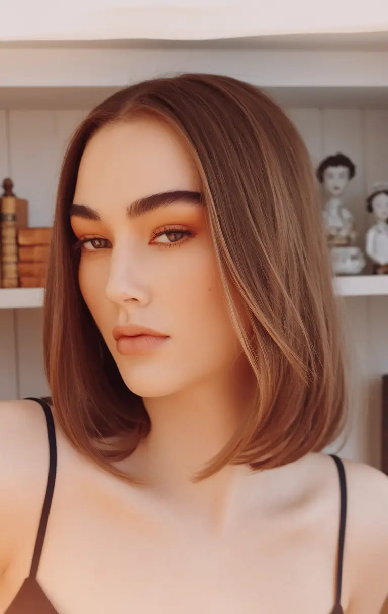fall bob hairstyle ideas 2025 Low-Maintenance Bob for Transitional Weather