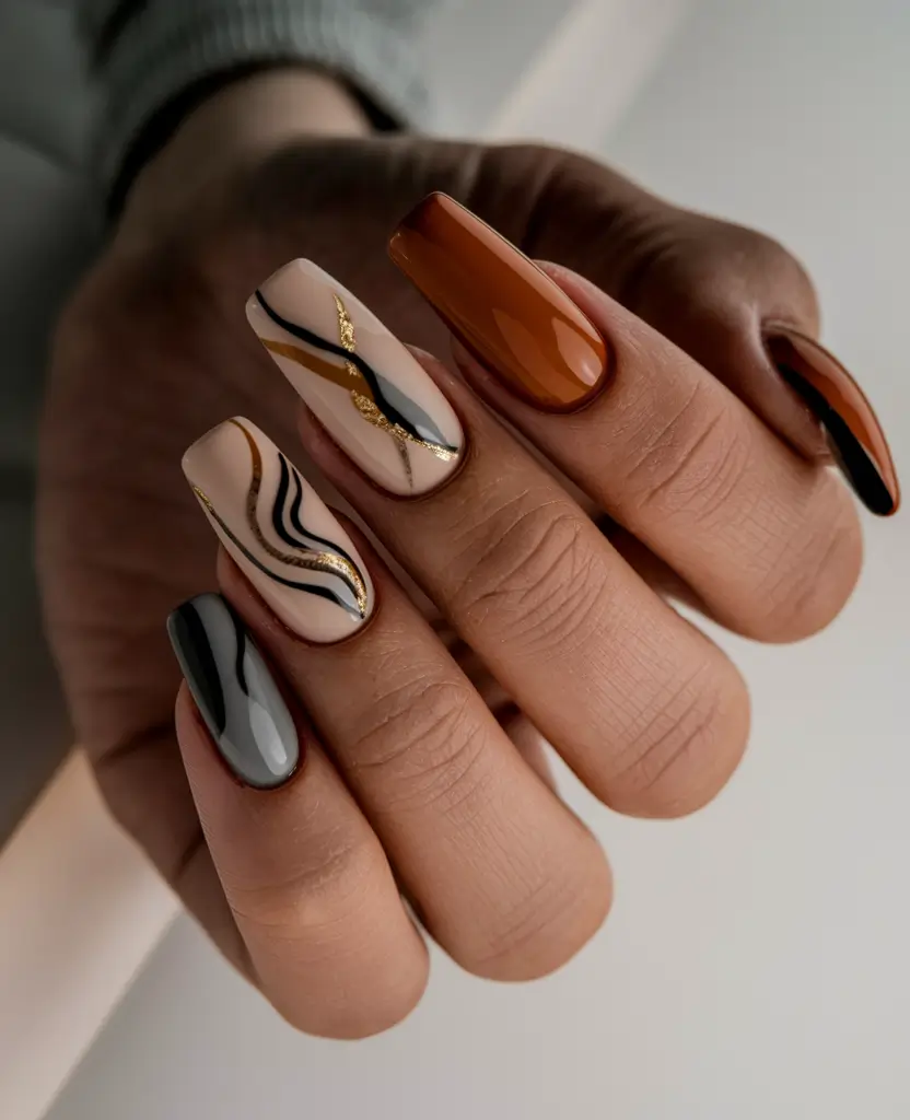 Fall Nail Trends 2025 Classic Cherry Almond