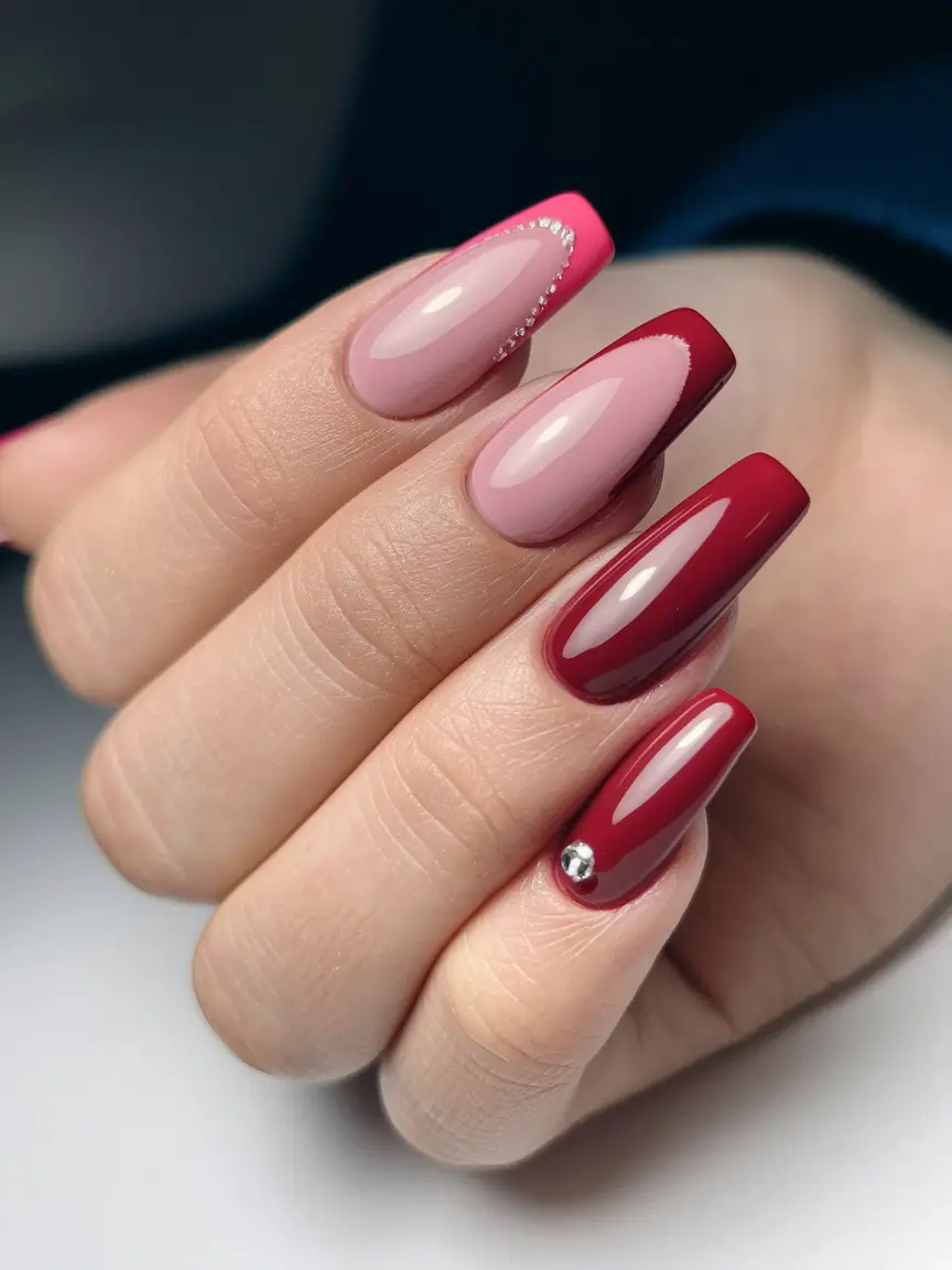 Latest Fall Nail Color Trends 2025 Modern Red French