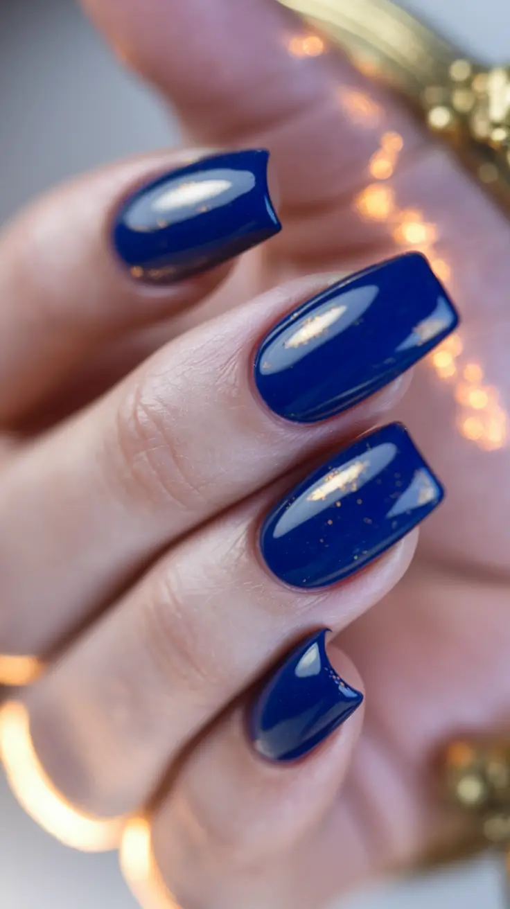 Neutral Fall Nails 2025 Ideas Royal Blue Elegance