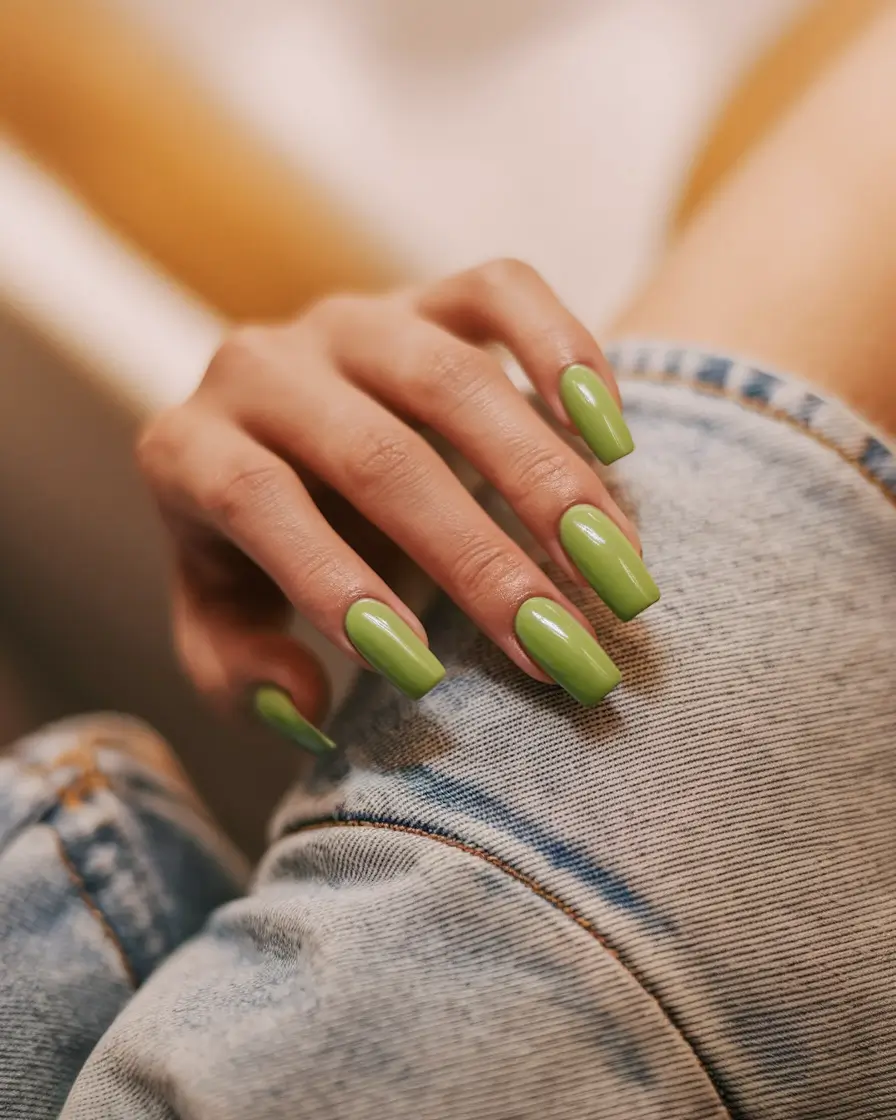 Neutral Fall Nails 2025 Ideas Fresh Sage Green Simplicity