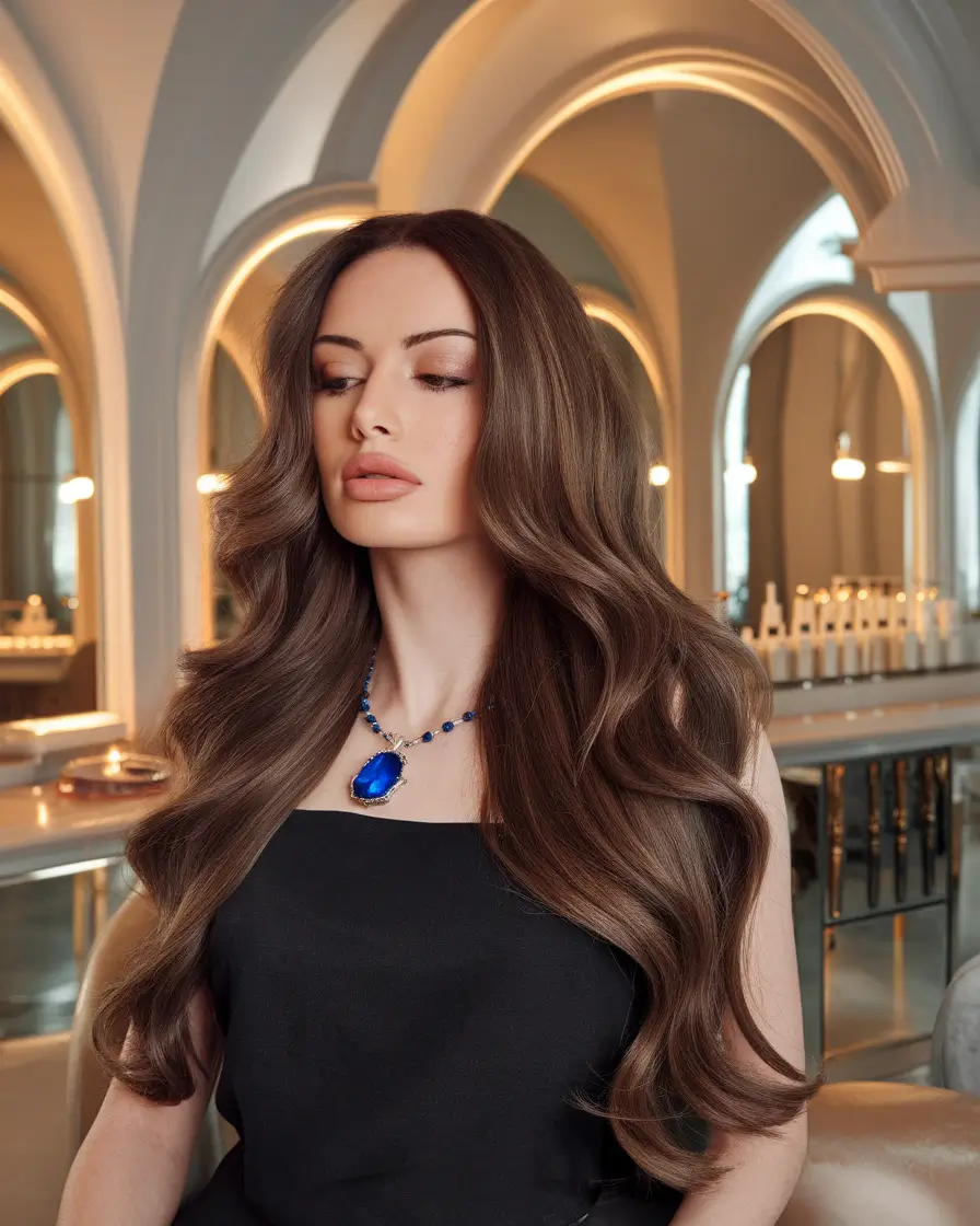 Rich Dark Brown Hair Colors for Fall 2025 Polished Chestnut Brunette with Luxe Volume
