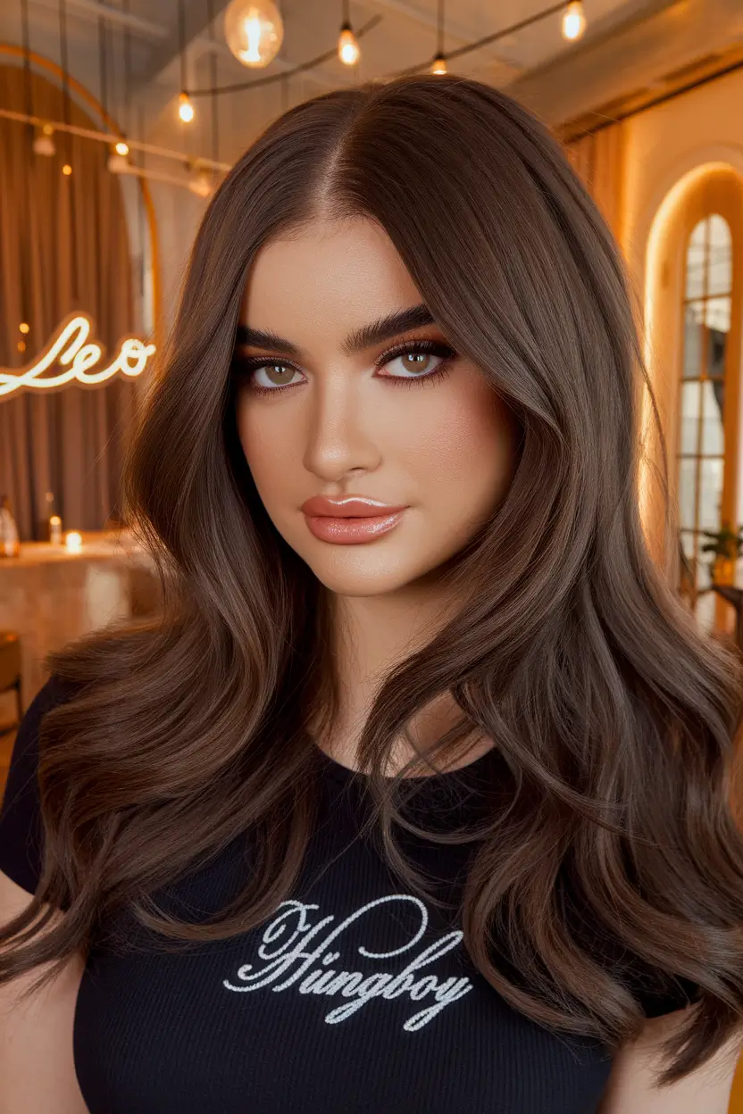 Rich Dark Brown Hair Colors for Fall 2025 Rich Espresso with Sleek Finish