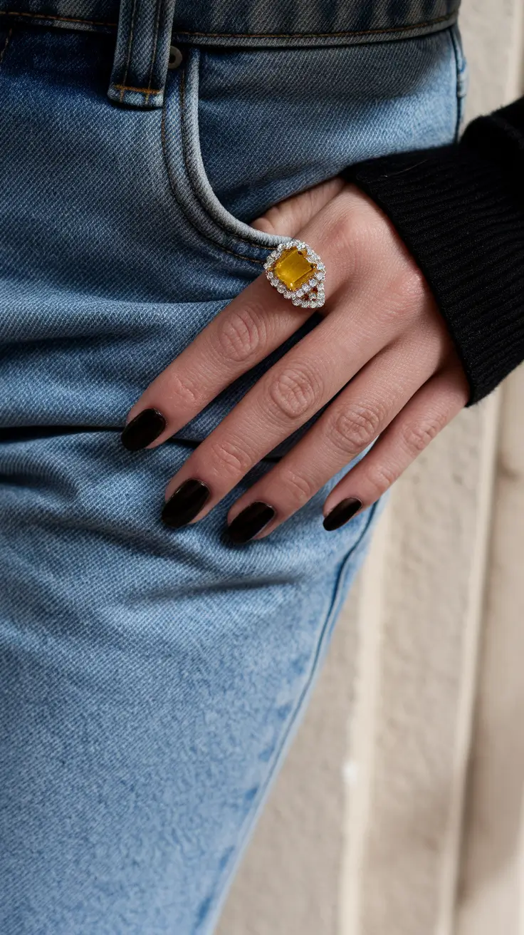 Short Fall Nail Trends 2025 Deep Cocoa Sophistication