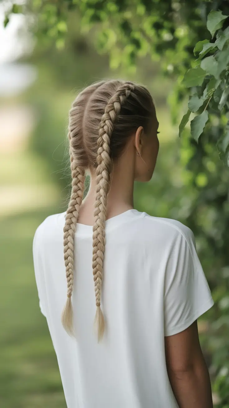 Stunning Braid Hairstyles for Fall 2025 Cool Blonde Twin Braids for Casual Days