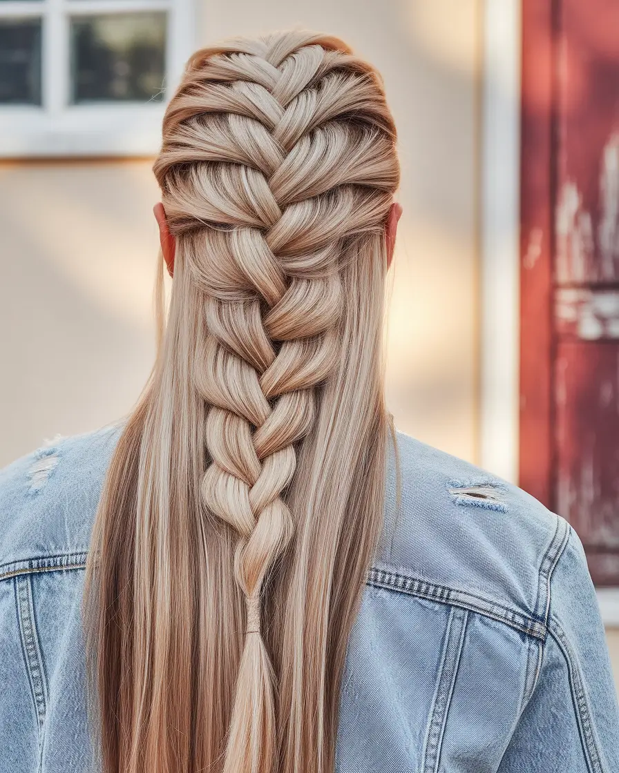 Stunning Braid Hairstyles for Fall 2025 Soft Half-Up French Braid with Silky Layers