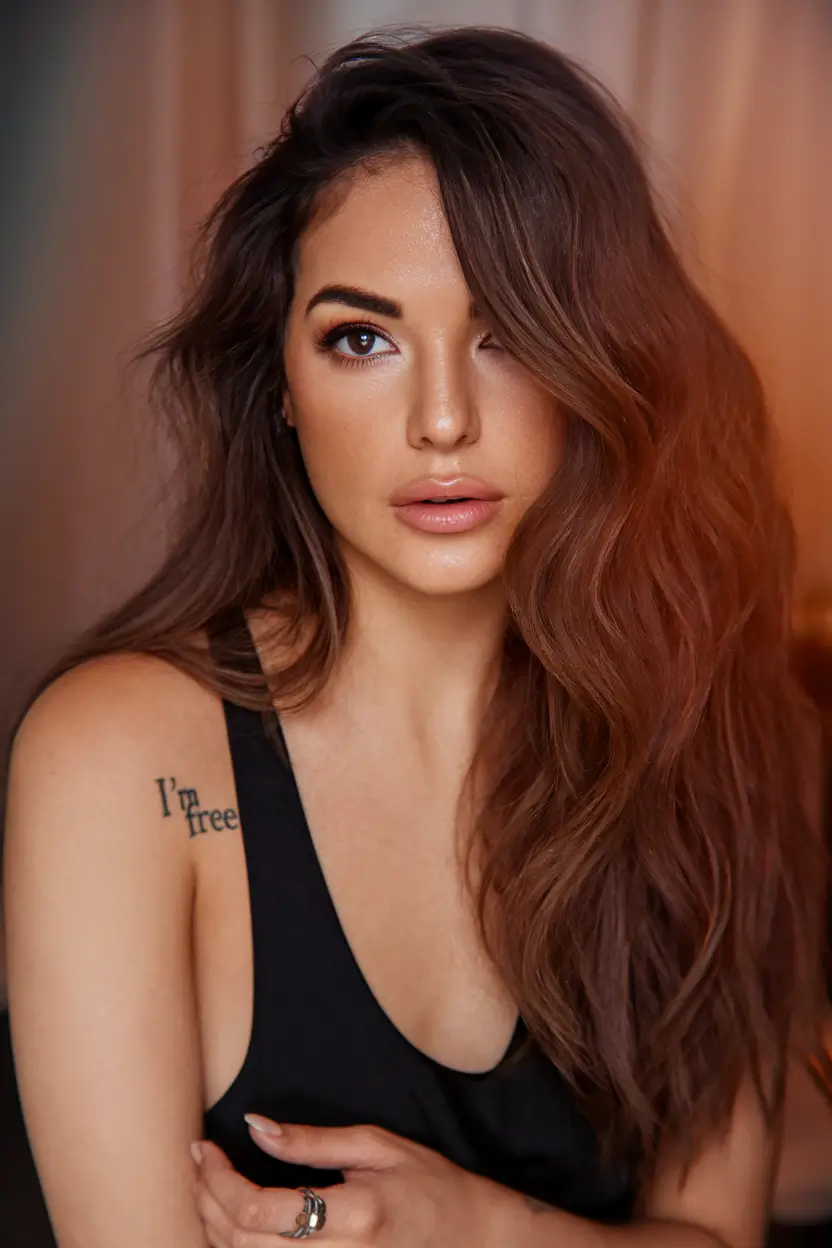 Top Hair Colors to Try This autumn 2025 Autumn Chestnut Waves