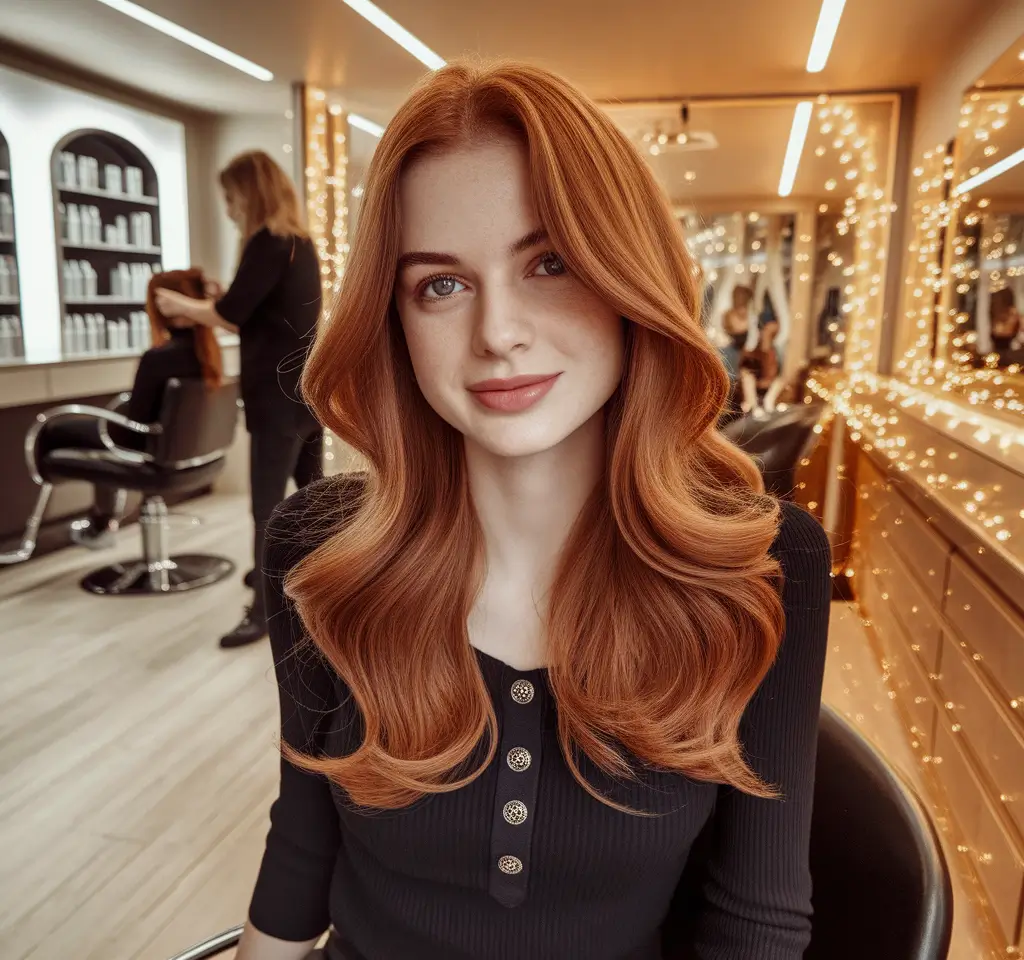 Top Hair Colors to Try This autumn 2025 Burnished Copper Glow