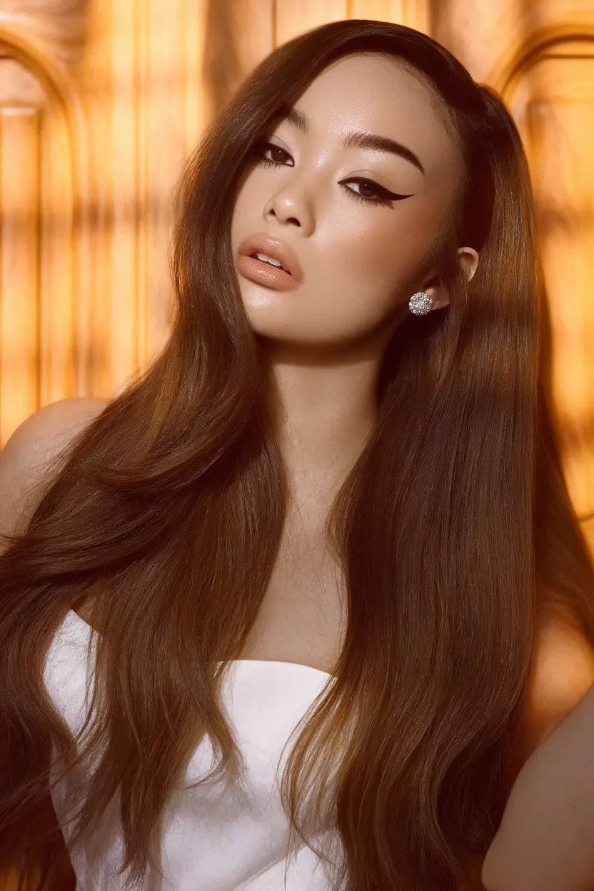 Top Hair Colors to Try This autumn 2025 Walnut Brown Glamour