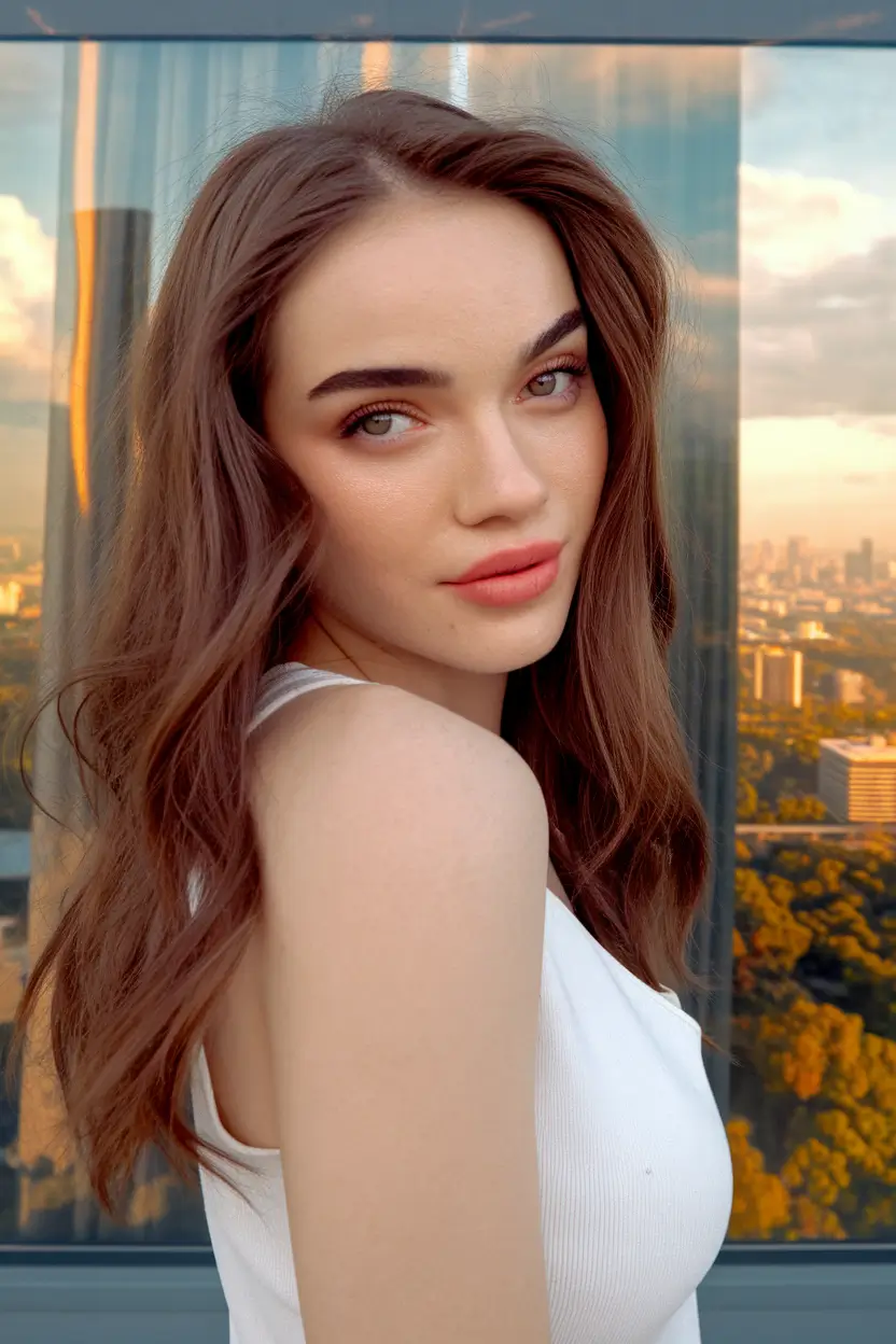 Top Hair Colors to Try This autumn 2025 Soft Chestnut Romance