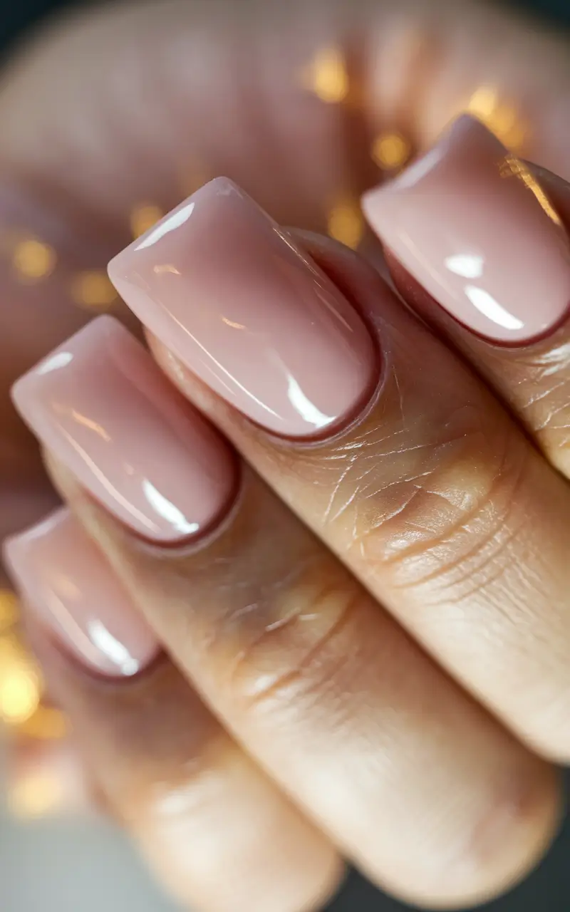 Trendy Autumn Nail Colors 2025 Soft Nude Gloss