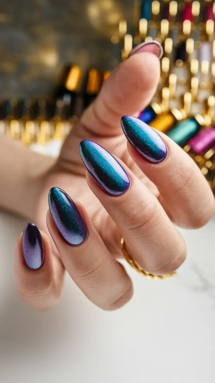Best Dark Nail Colors Winter 2025-2026 Galaxy Shift