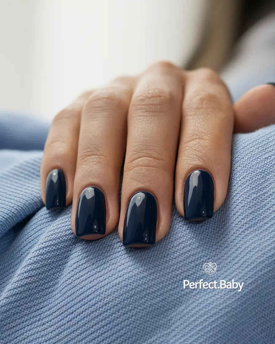 Best Dark Nail Colors Winter 2025-2026 Indigo Calm