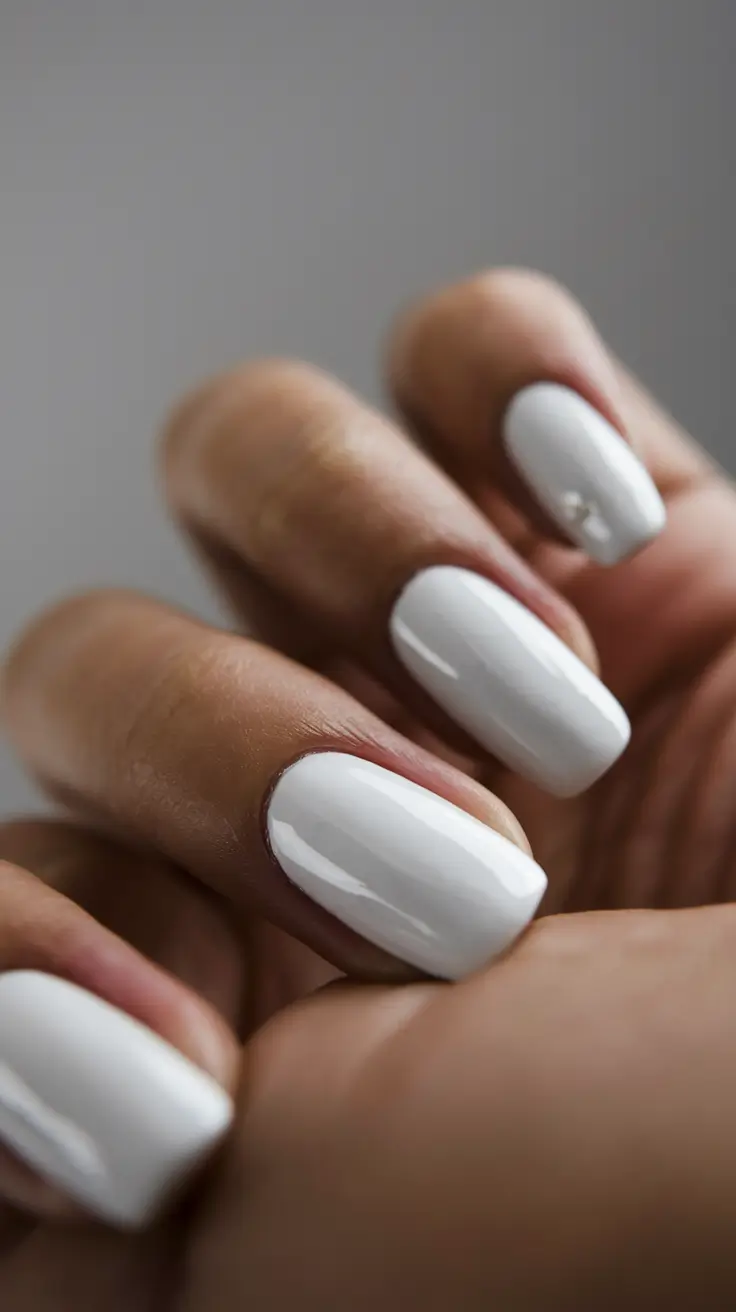 Best Winter Nail Colors 2025-2026 Snow Queen White