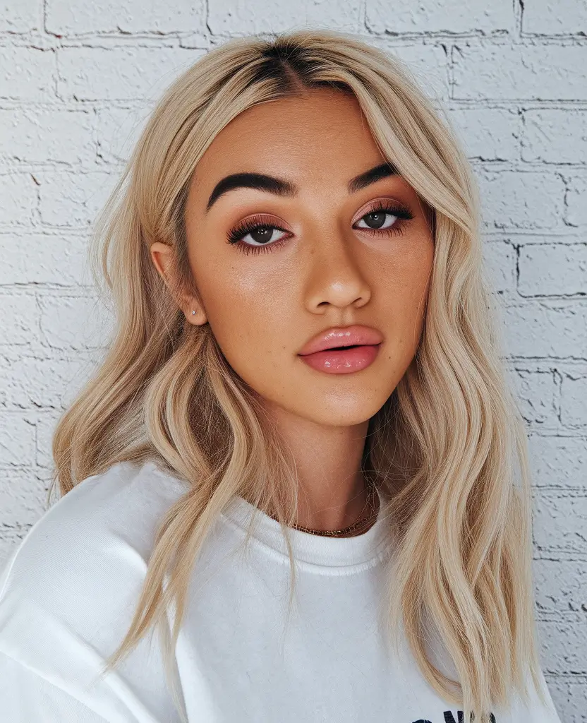 Blonde Hair Color Ideas Winter 2025-2026 Soft Ash Blonde with Casual Texture