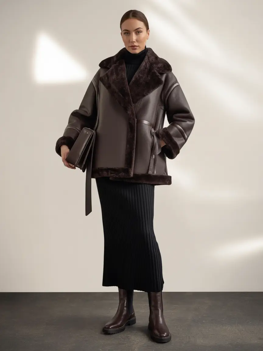 Casual Winter Outfits for Women 2025 - 2026 Dark Chocolate Minimalism