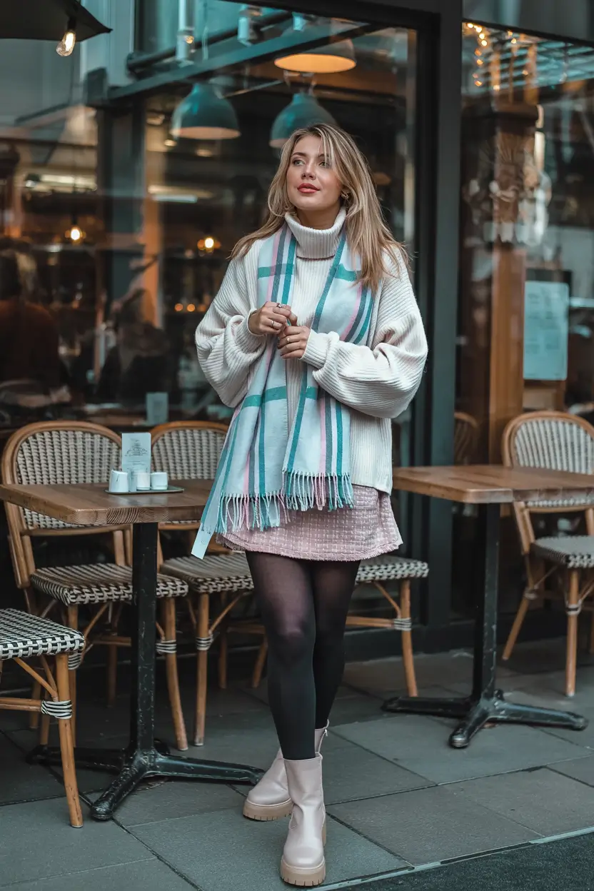 Early Outfits for Winter 2025 Playful Pastels for Cold Days