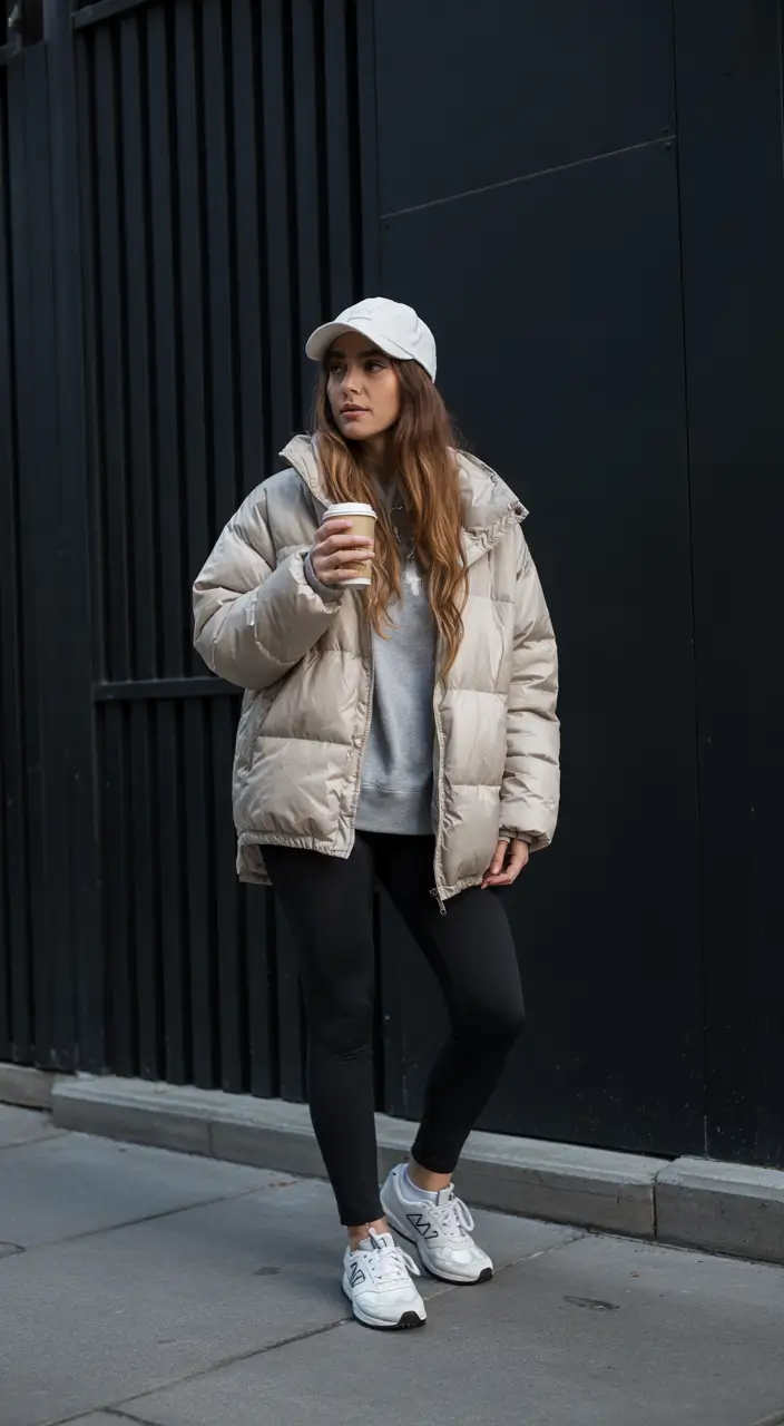 Early Outfits for Winter 2025 Sporty Puffer Comfort