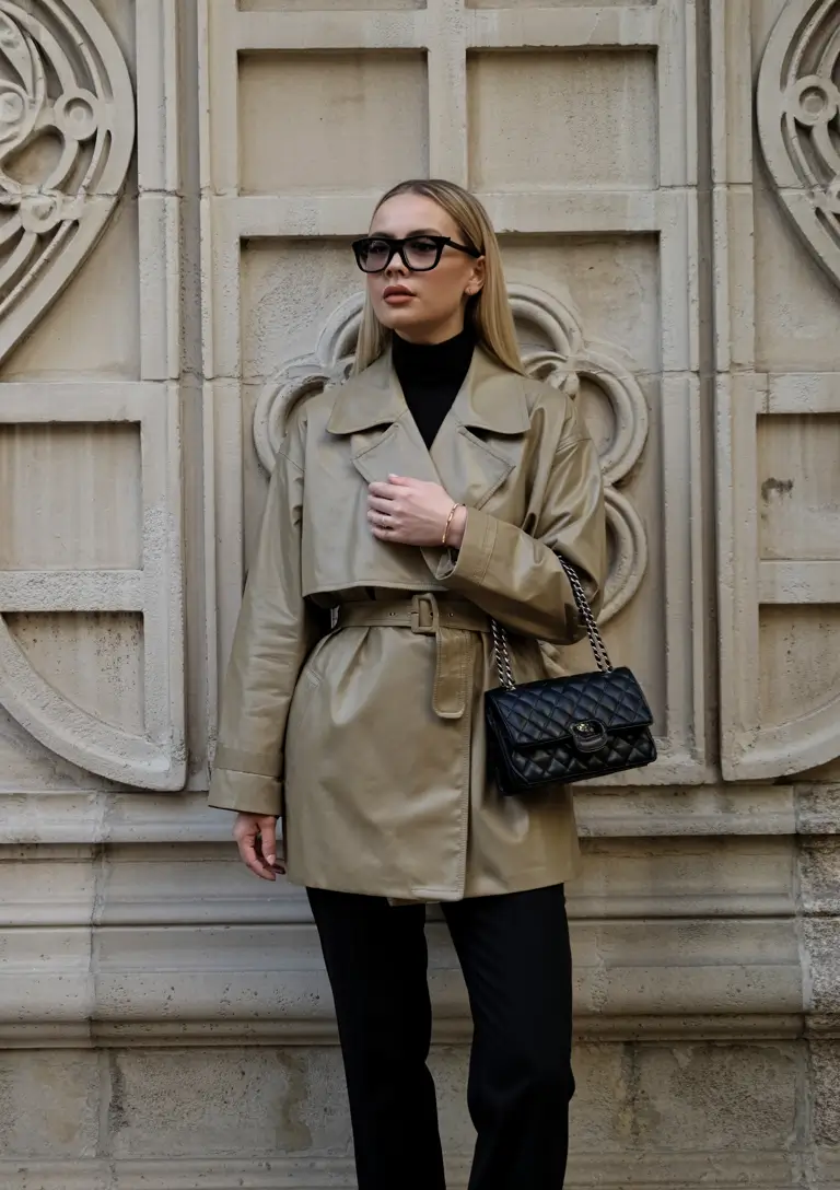 fall to winter outfits ideas 2025 Timeless Trench with a Modern Edge