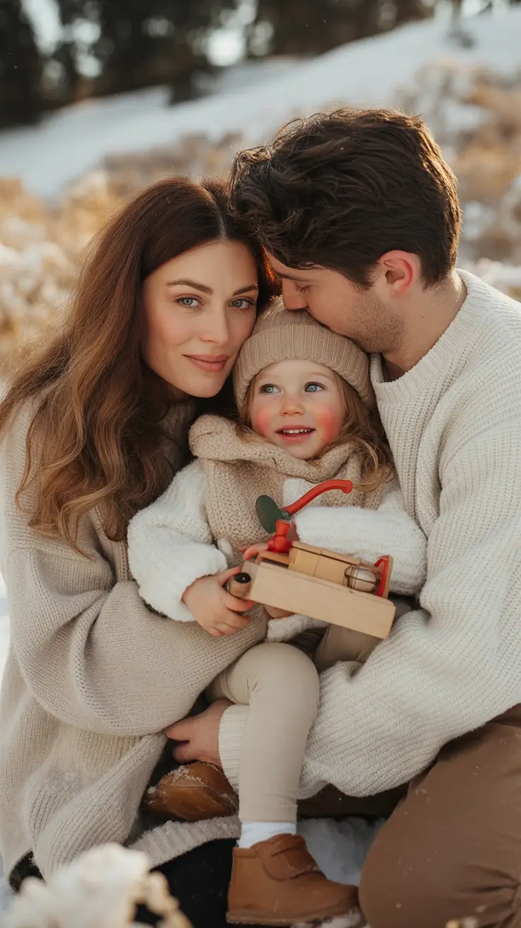Family Outfit for Photos Winter 2025 - 2026 Cozy Snow Day Neutrals