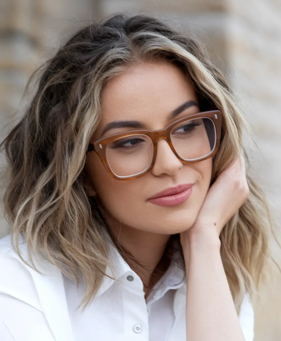 Hair Colors Ideas for Winter 2025-2026 Textured Bronde with Lived-In Vibes