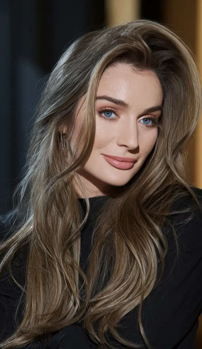 Hair Colors Ideas for Winter 2025-2026 Earthy Brown Balayage with Winter Warmth