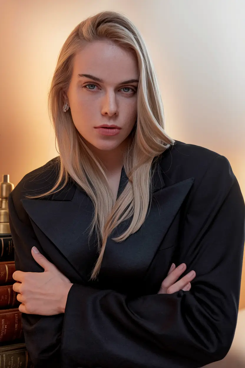 Hair Colors Ideas for Winter 2025-2026 Frosted Blonde Elegance