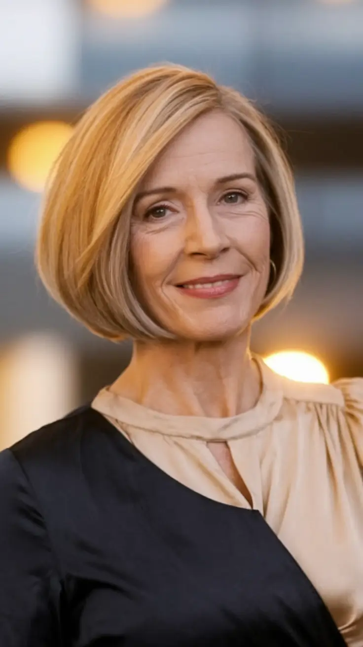 Haircuts for Women Over 40 Winter 2025–2026 Classic Bob with a Modern Twist