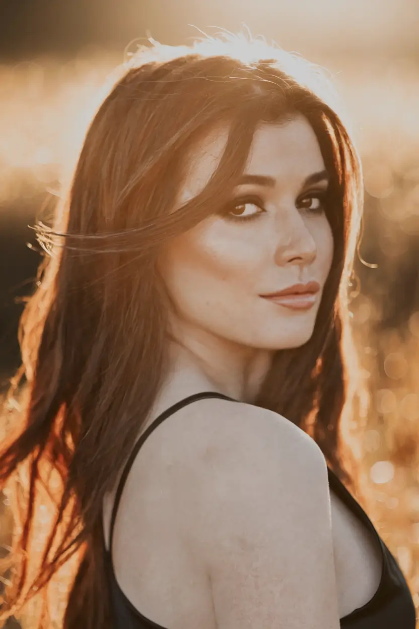October hair color ideas – fall trends for 2025 Golden Chestnut Glow