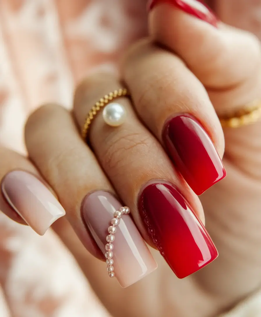 October nails color ideas 2025 Ombre Pearl Gradient