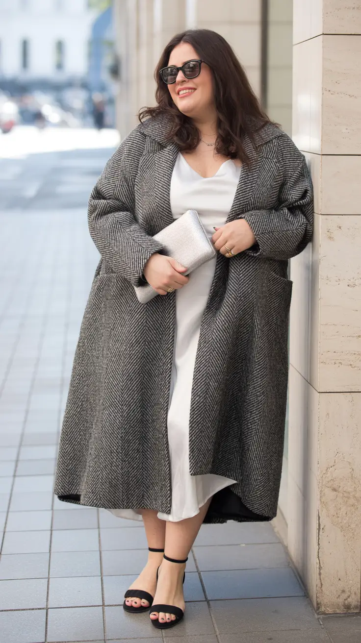 Plus Size Capsule Wardrobe Winter 2025–2026 Monochrome Glam in Black and White