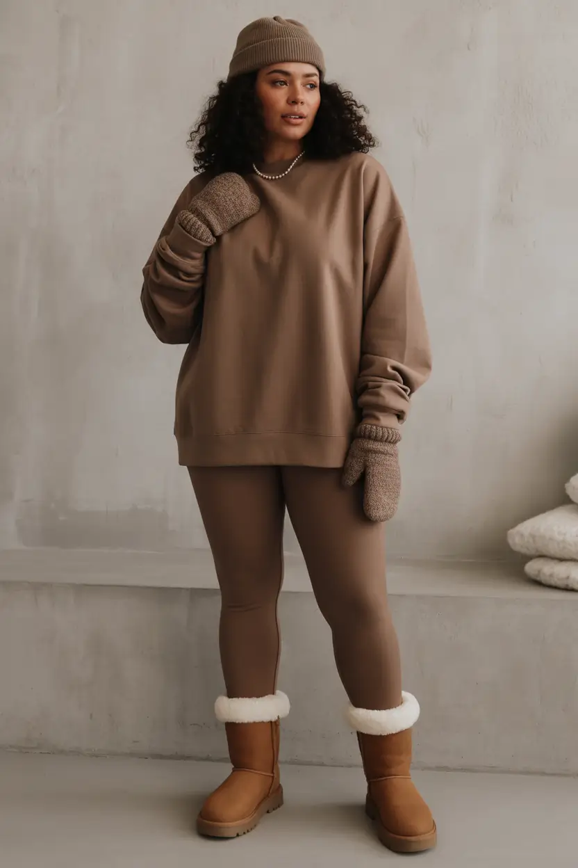 Plus Size Capsule Wardrobe Winter 2025-2026 Casual Comfort in Winter Basics
