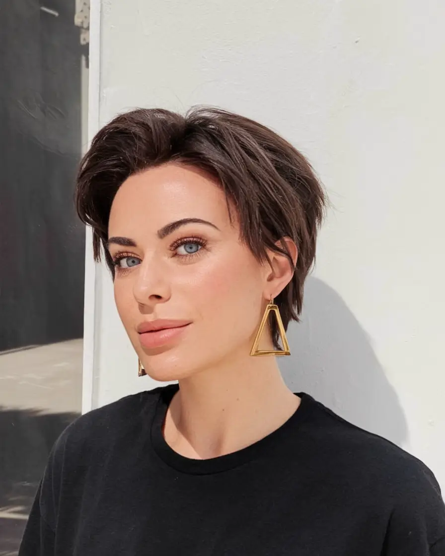 short winter haircuts for women Modern Short Crop with Volume