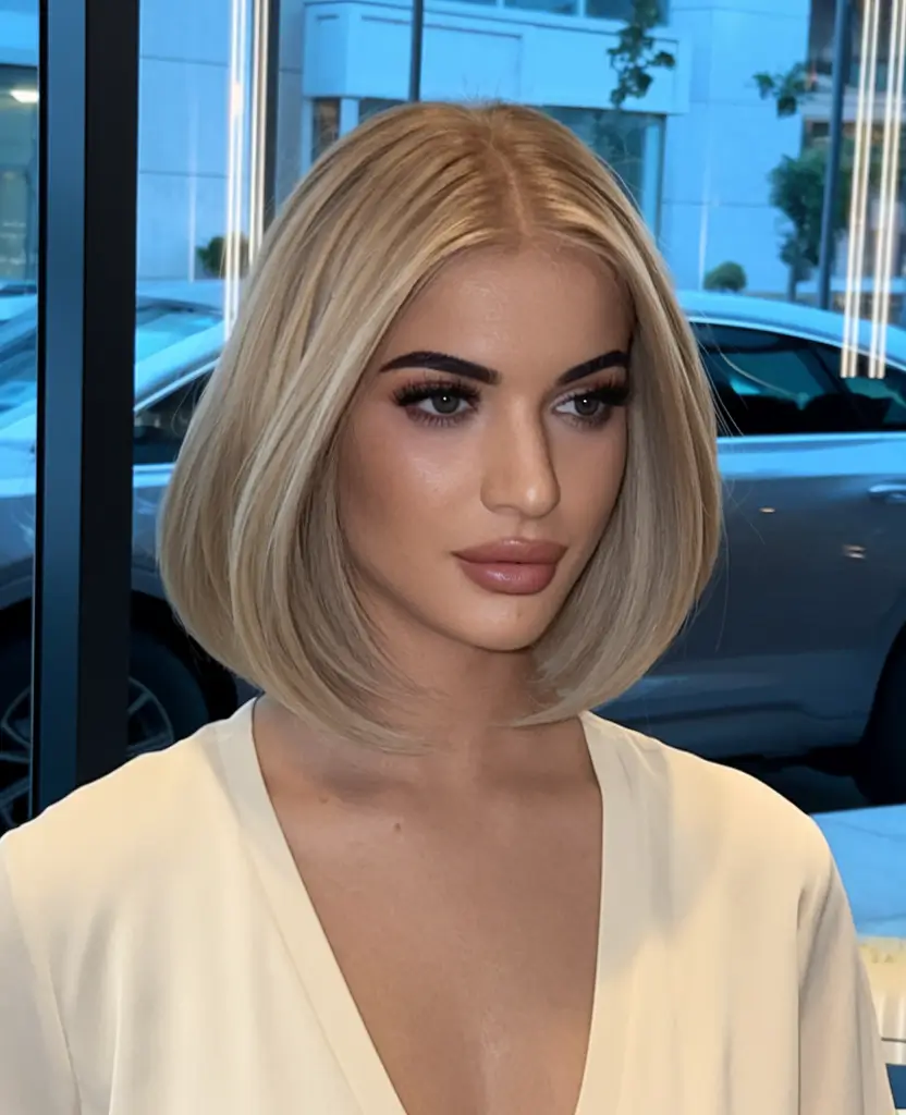 short winter haircuts for women Polished Blonde Bob with Subtle Volume