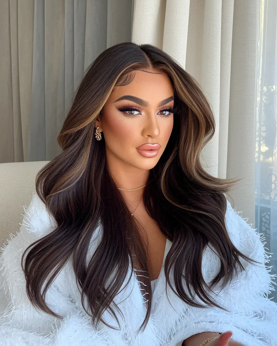Trending Hair Colors Winter 2025-2026 Bronzed Brunette Dimension
