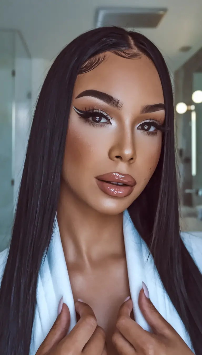 Trending Hair Colors Winter 2025-2026 Sleek Jet Black Shine