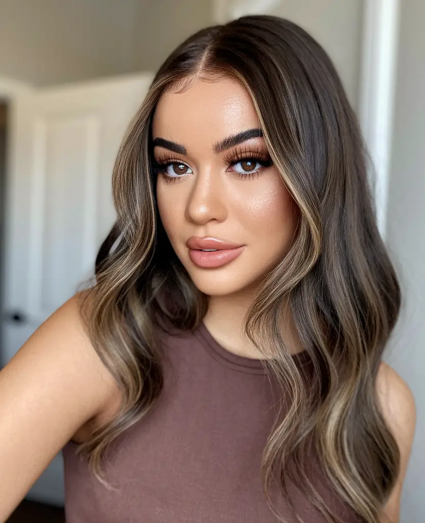 Trending Hair Colors Winter 2025-2026 Chocolate Balayage Glow
