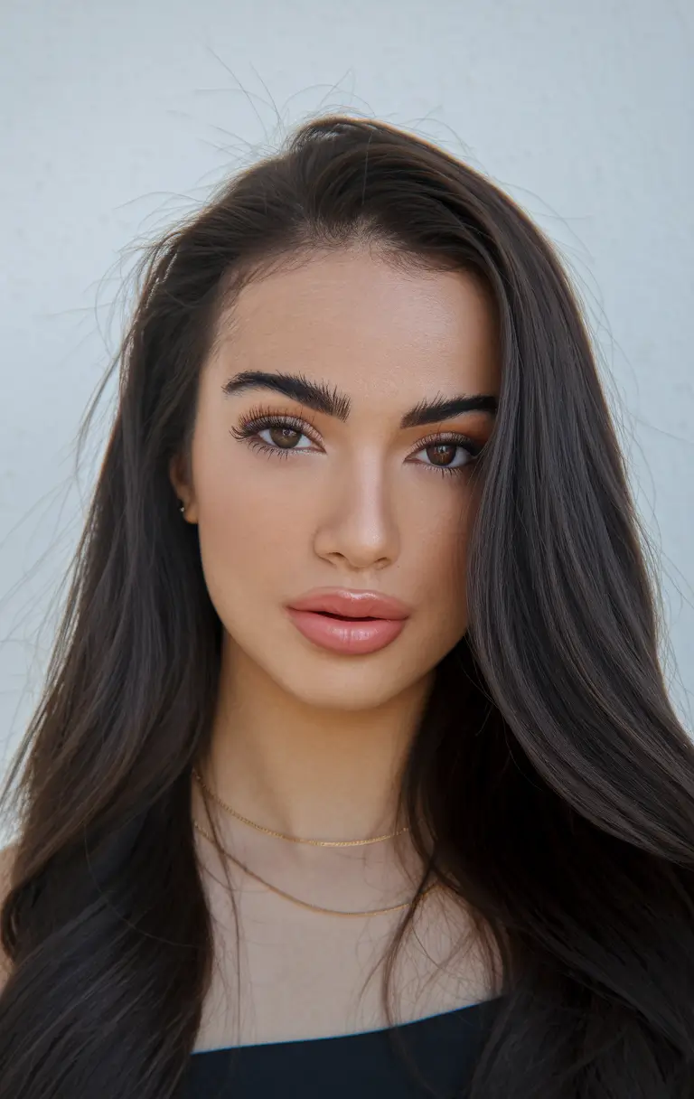 Trending Hair Colors Winter 2025-2026 Natural Dark Flow
