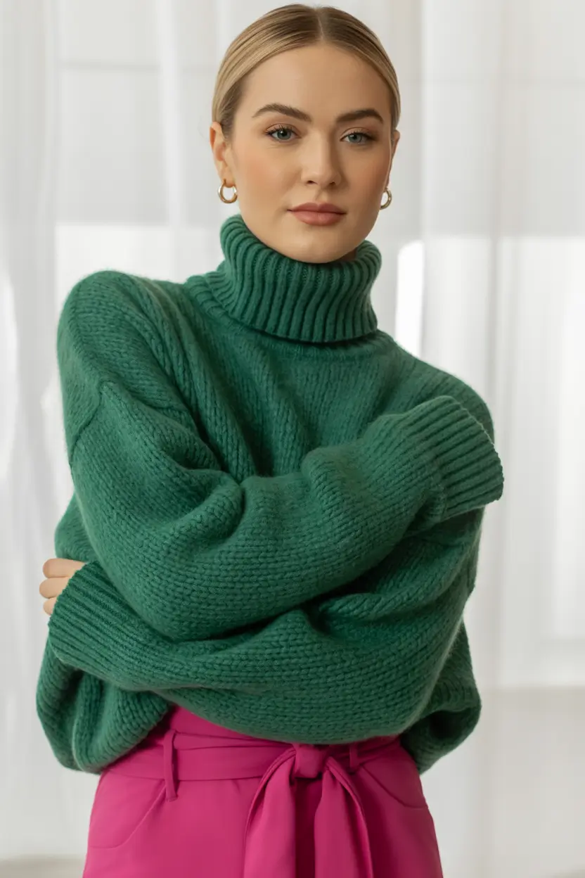 Trendy Winter Fits 2025-2026 Outfit Ideas Color Clash with Confidence