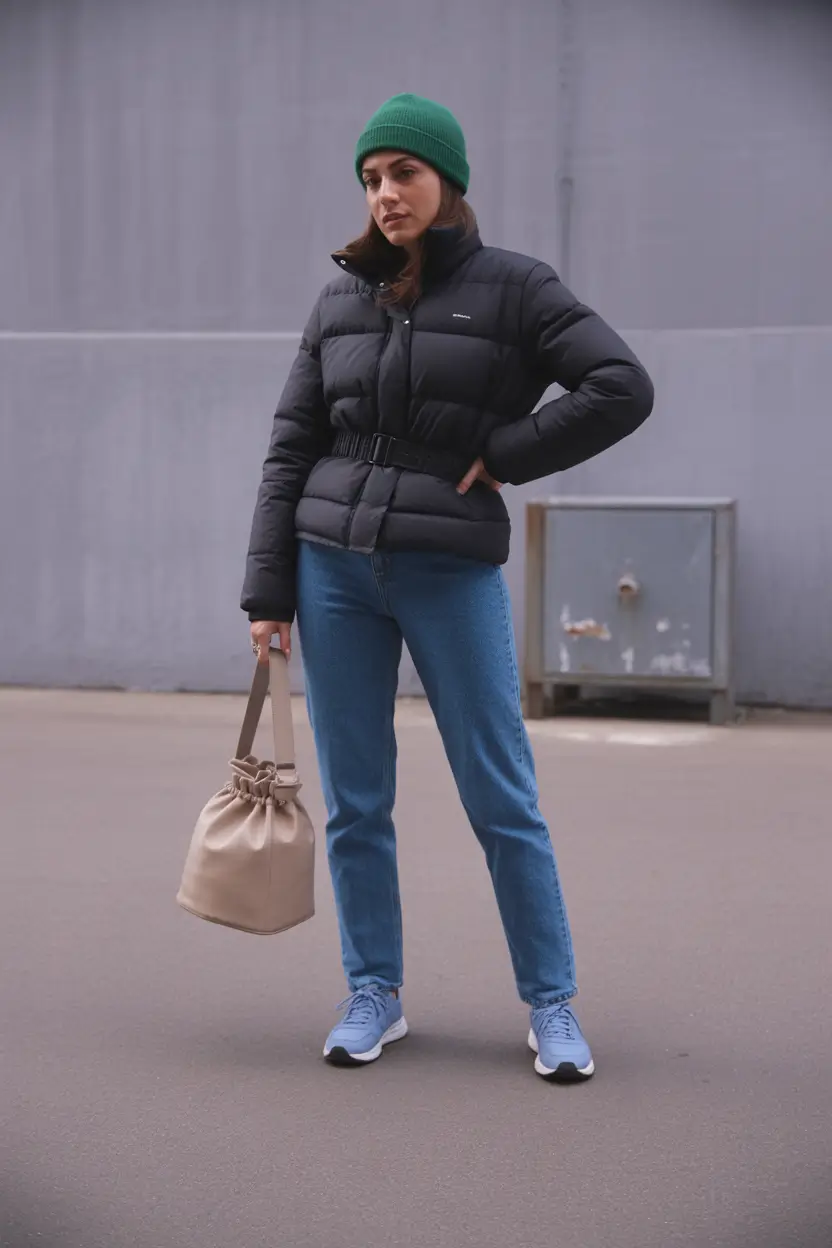 Trendy Winter Fits 2025-2026 Outfit Ideas Belted Puffer Simplicity
